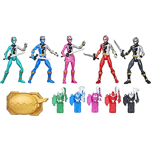 Hasbro Power Rangers Dino Fury 5 Team Multipack - 15 cm