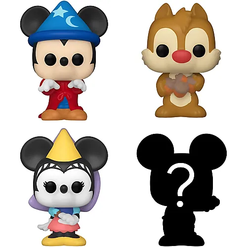 Sorcerer Mickey, Dale, Princess Minnie und Mystery - 4 Teile