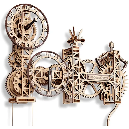 Wooden City Steampunk Wanduhr - 269 Teile