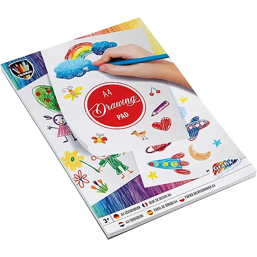 Creative Craft Group Zeichenblock A4, 72 weiße Blätter.