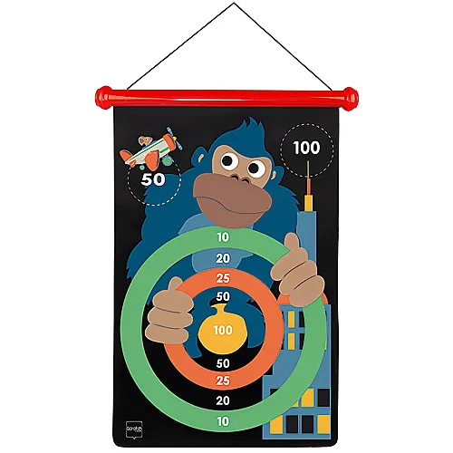 Scratch Magnet Dartspiel Affe gross