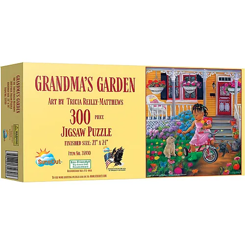 SunsOut Puzzle Tricia Reilly-Matthews Grandma's Garden - 300 Teile