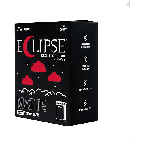 Ultra Pro ECLIPSE Matte Red Deck Protector Sleeves Standard (105)