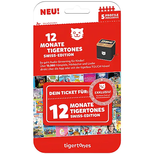 Tigermedia Ticket 12 Monate Swiss-Edition