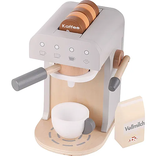 beeboo Holz Espresso-Maschine mit Zubehr (9Teile)
