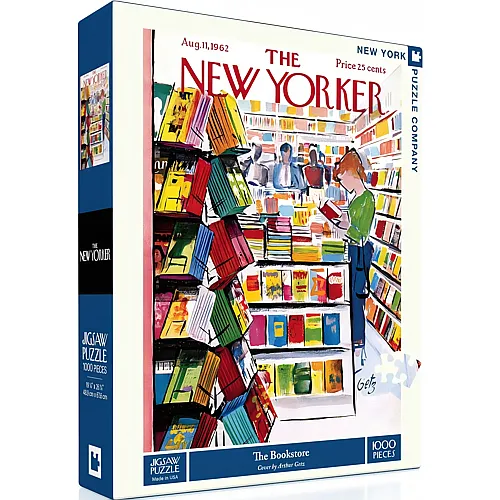 New York Puzzle Company The New Yorker - The Bookstore - 1000 Teile