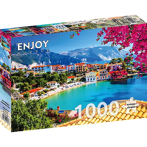 Enjoy Puzzle Assos Village in Cephalonia, Greece - 1000 Teile
