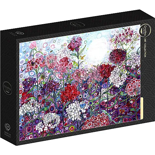 Grafika Puzzle Art Collection Sally Rich Sweet William with Butterflies - 1000 Teile