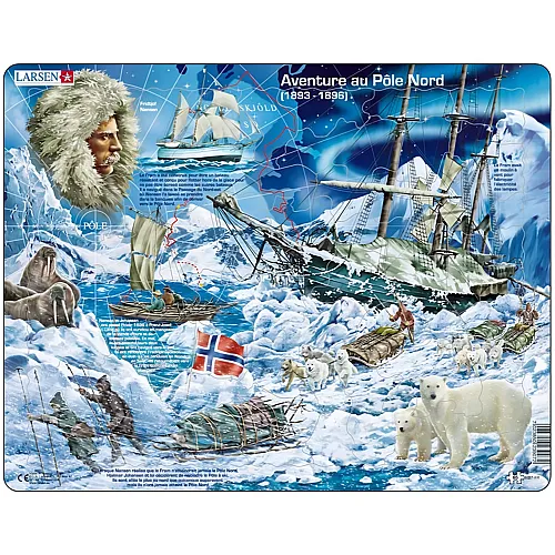 Larsen Puzzle Adventure au Pôle Nord 1893-1896 - Français