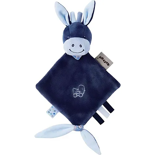 Schnuffeltuch Esel Alex mit Befestigung f�r Schnuller - 30 cm