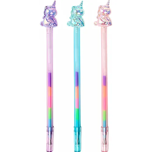 Einhorn Kugelschreiber mit Regenbogentinte