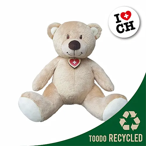 Idis Swiss Line Bär m. Herz 14cm recycelt