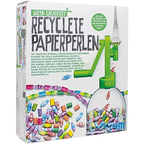 Recyclete Papierperlen mult