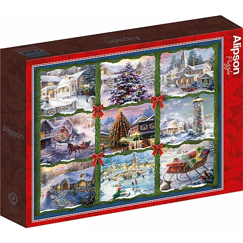 Alipson Puzzle Neun Weihnachtsaufn�her - 1000 Teile