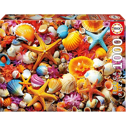Educa Muschelcollage inklusive Fix Puzzle-Kleber - 1000 Teile