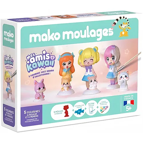 Mako Moulages Mako Coffret Mes Amis Kawai 5 Moules (FR)