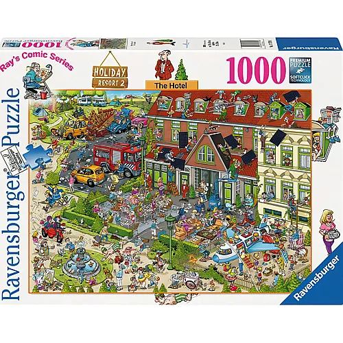 Ravensburger Puzzle Ray's Comic Series Holiday Resort 2 - The Hotel (1000Teile)