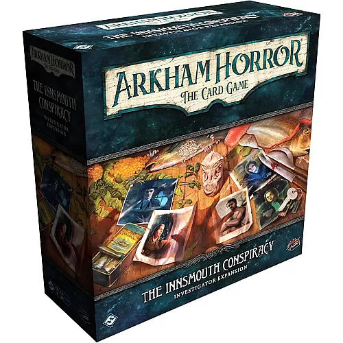 Arkham Horror The Card Game The Innsmouth Conspiracy Investigator Expansion - Includes Five Unique Investigators! Cooperative LCG, Ages 14+, 1-4 Players, 1-2 Hr Playtime, Made by Fantasy Flight Games