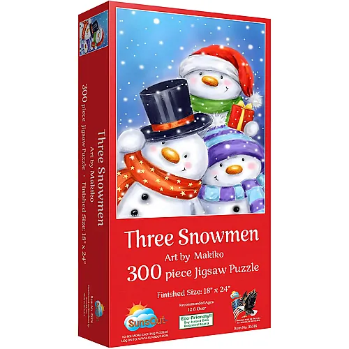 SunsOut Puzzle Makiko Die drei Schneem�nner - 300 Teile