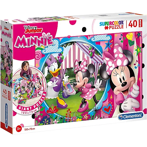 Clementoni Puzzle Supercolor Maxi Minnie Mouse Minnie Happy Helpers - 40 Teile