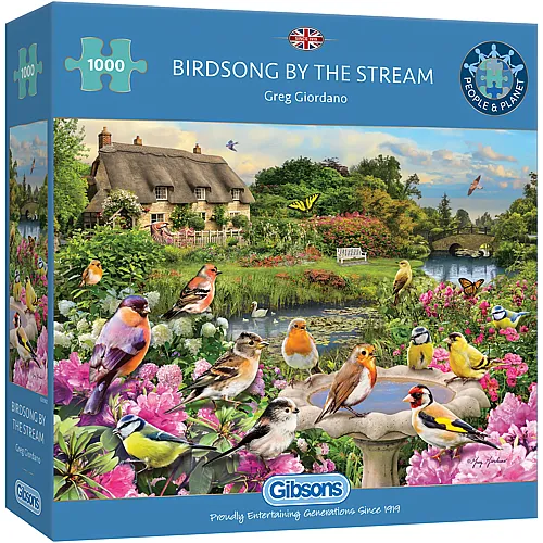 Gibsons Puzzle Greg Giordano Birdsong by the Stream - 1000 Teile