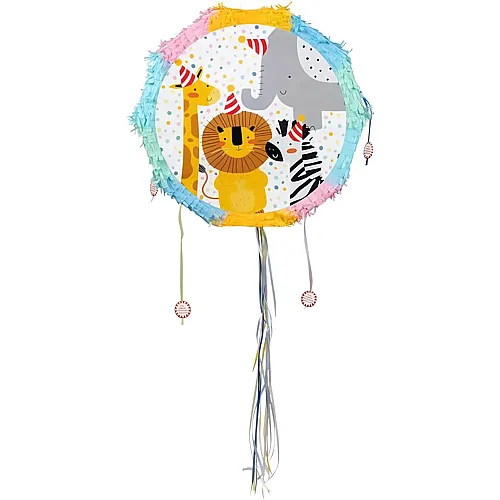 Pinata Zooparty mit wilden Tieren -  44 cm
