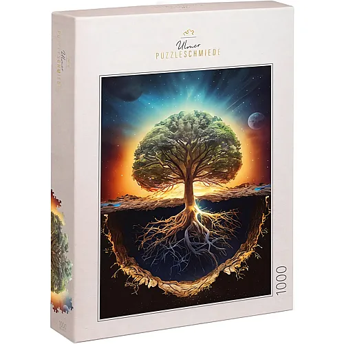 Yggdrasil - Der Weltenbaum zwischen Oberwelt, Erde und Unterwelt 1000Teile