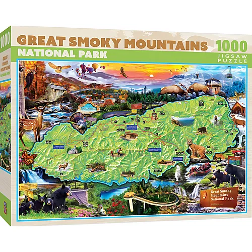 Master Pieces Puzzle National Parks - Great Smoky Mountains (1000Teile)