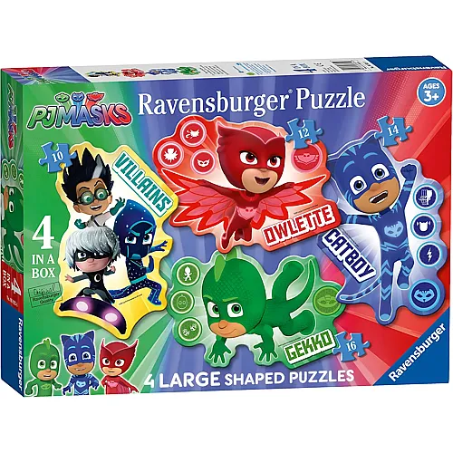 Ravensburger Puzzle 4in1 PJ Masks - 10 Teile