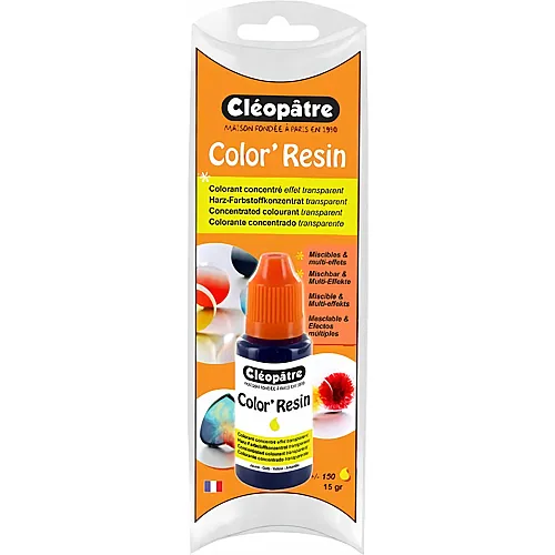 Cleopatre Color'resin � Transparente Harzfarbe 15g Gelb