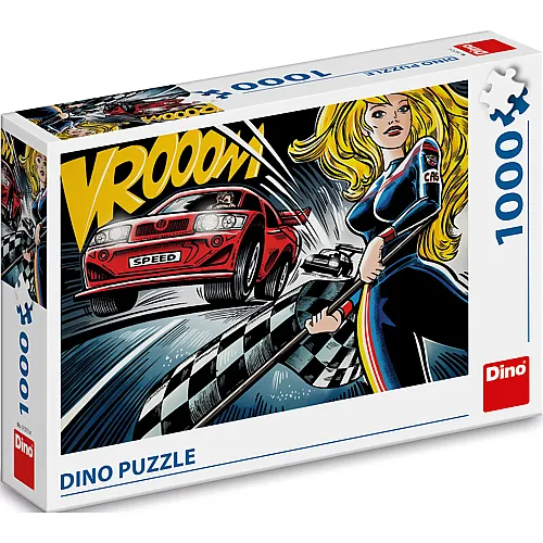 Dino Puzzle Pop Art - Race - 1000 Teile