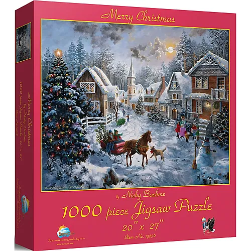 SunsOut Puzzle Nicky Boehme Merry Christmas - 1000 Teile