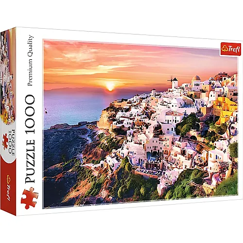 Trefl Puzzle Sonnenuntergang ber Santorini (1000Teile)
