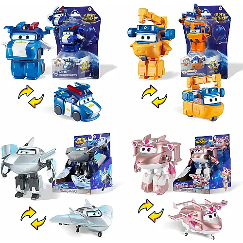 Alpha Toys 4er-Pack Transforming Lucie, Marty, Traver & Golden Girl - 5 cm
