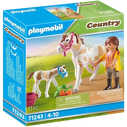 PLAYMOBIL Country Pferd mit Fohlen (71243)