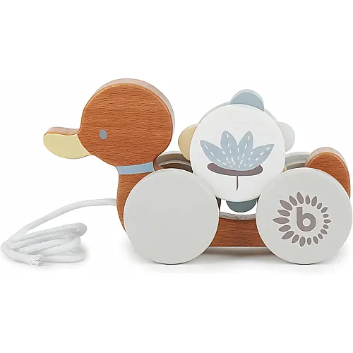 Bieco Nachziehente | Nachziehspielzeug Ab 1 Jahr | S�sses Nachziehtier Aus Holz | Baby Spielzeug Ente Zum Nachziehen |