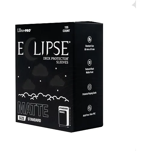 Ultra Pro ECLIPSE Matte Black Deck Protector Sleeves Standard (105)
