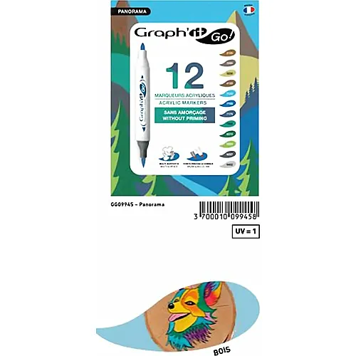Graph'it GO Set DE 12 Marqueurs Acrylique Landscape