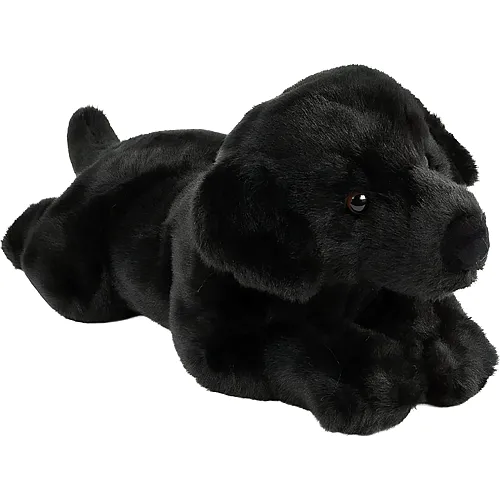 Teddys Rothenburg Labrador liegend Schwarz - 40 cm