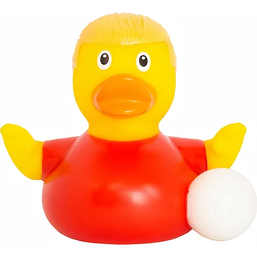 Lilalu Rubber Duck Football Star Red