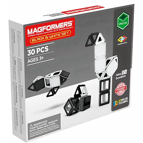 Magformers Ink Wash Set 30 magnetische Teile, schwarz
