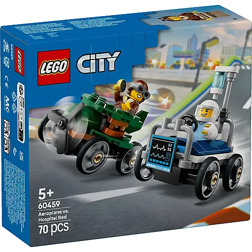 LEGO City Flugzeug vs. Krankenhausbett 60459