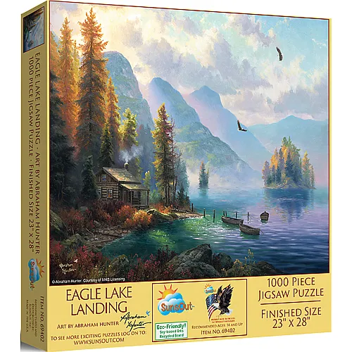 SunsOut Puzzle Abraham Hunter Landung am Eagle Lake - 1000 Teile