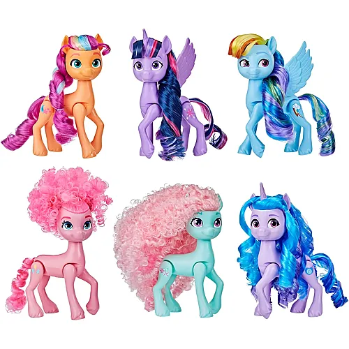 Hasbro My Little Pony Regenbogenset mit 6 Ponyfiguren (14cm)