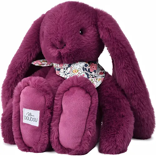Doudou et Compagnie Fleurette Hase Pflaume - 35 cm