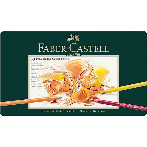 Faber-Castell Farbstifte Polychromos Metalletui (60Teile)