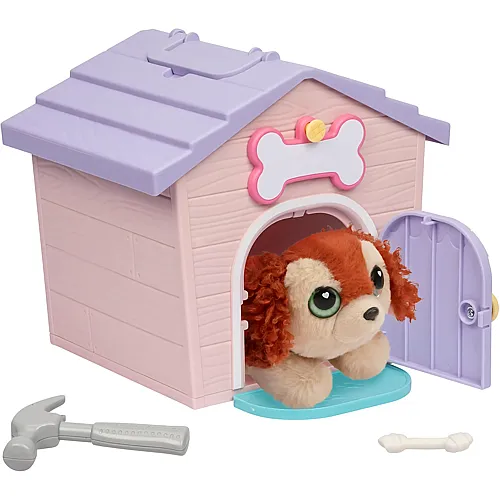 Spielset mit Pl�schwelpe & Hundeh�tte