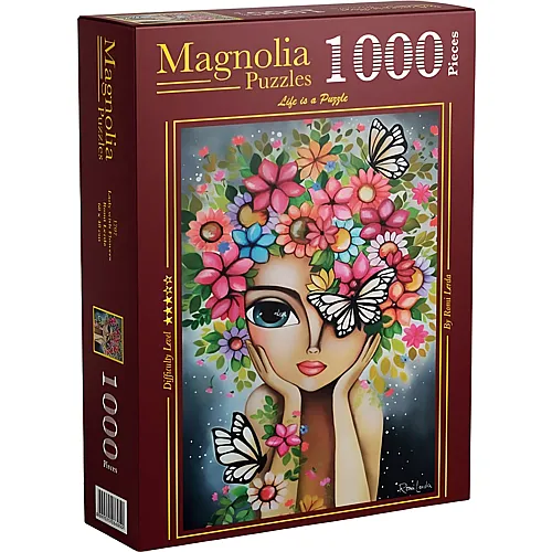 Lady with Flowers 1000Teile