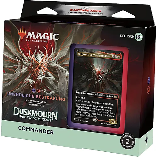 Magic The Gathering Duskmourn:Haus des Schreckens Commander-Deck - Unendliche Bestrafung - Deutsch