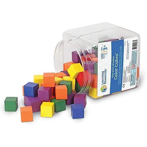 Learning Resources Bunte Holzw�rfel 2,5 cm (Set mit 102 St�ck)